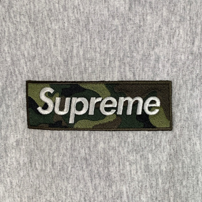 SUPREME シュプリーム 23AW Box Logo Hooded Sweatshirt ボックスロゴ プルオーバースウェットパーカー アッシュグレー 迷彩 Size M 福生店