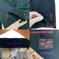 TED BAKER テッドベイカー ウール 2B テーラードジャケット ブレザー グリーン Size 40S 福生店