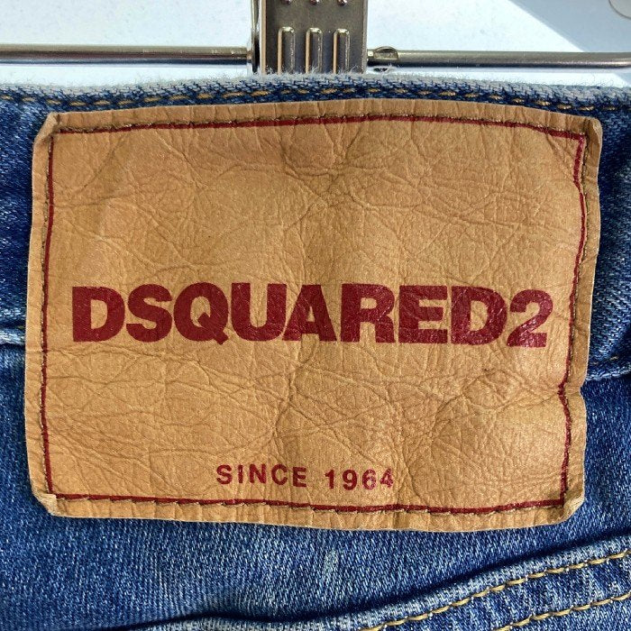 DSQUARED2 ディースクエアード S72LB0075-S30342 JENNIFER JEANS ダメージ加工ペイント デニムパンツ ジェニファー  インディゴ size36 瑞穂店