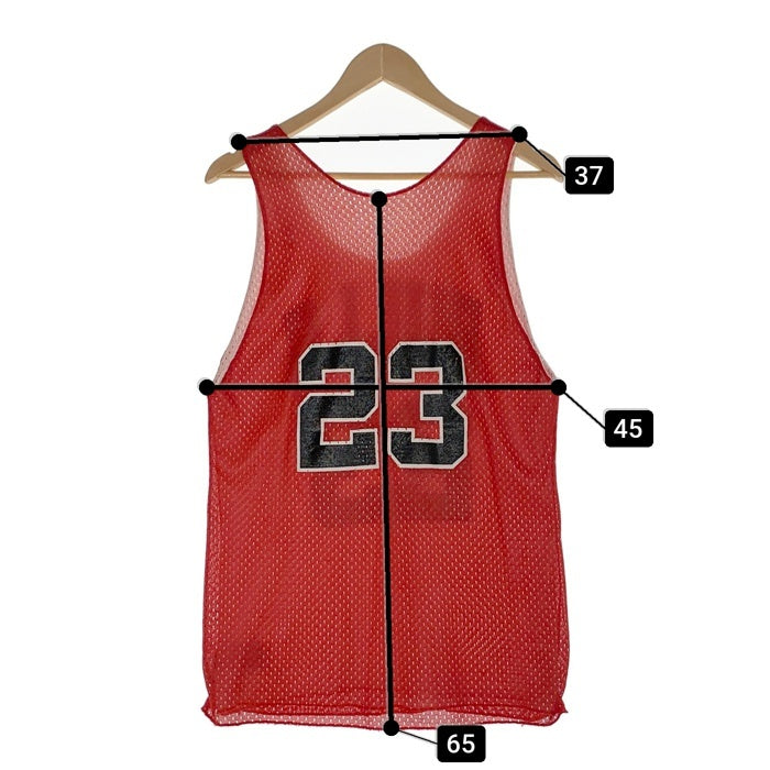 80's Sand-Knit NBA シカゴ・ブルズ マイケルジョーダン 23 メッシュ ゲームシャツ レッド Size M 福生店