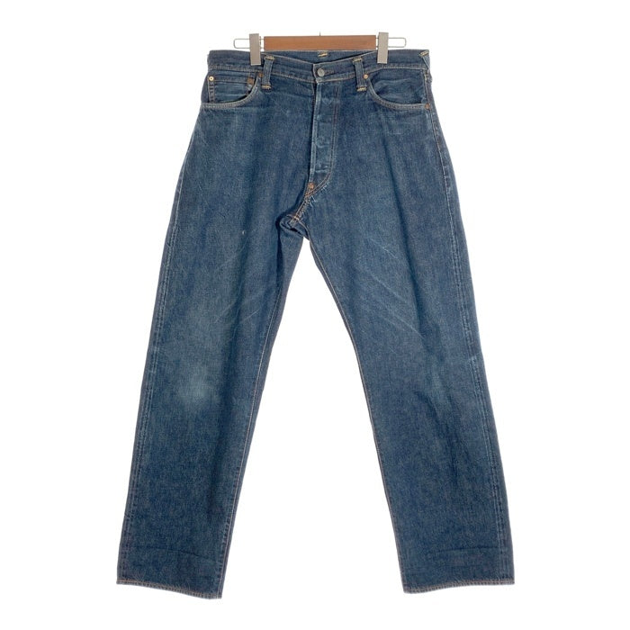EVISU エヴィス No.2 ボタンフライ 5ポケットデニムパンツ ジーンズ インディゴ 虎耳 Size 38×32 福生店