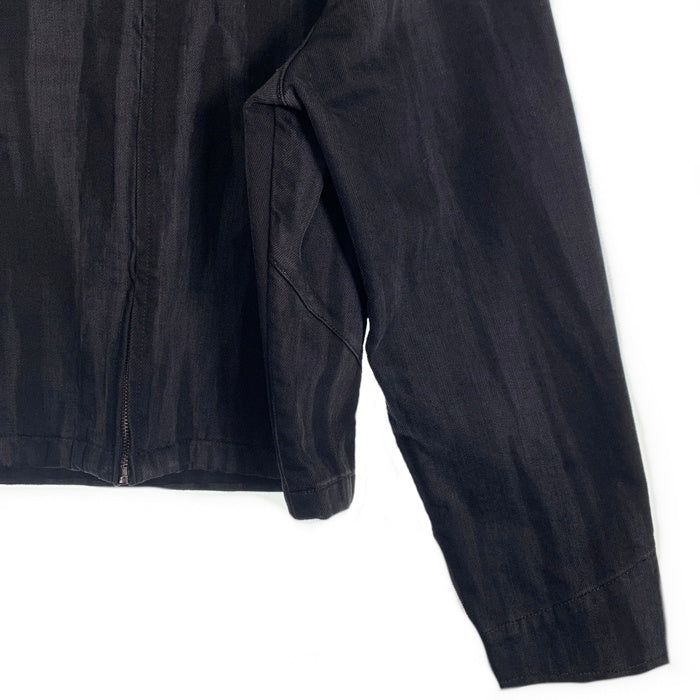 NO MAINTENANCE ノーメンテナンス Black Mechanic Jacket メカニックジャケット ジップアップ ブラック ウォッシュ加工 Size M 福生店
