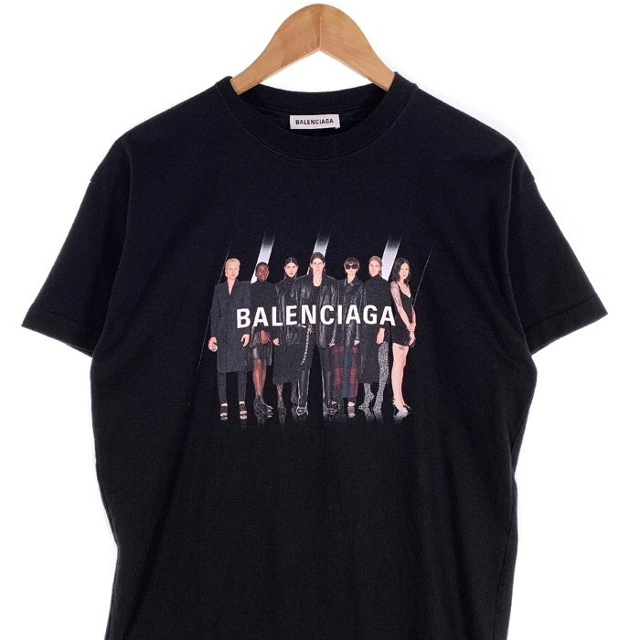 BALENCIAGA バレンシアガ 20SS Real Balenciaga Tee プリントTシャツ ブラック HT82 612965 TIVA1 Size XS 福生店
