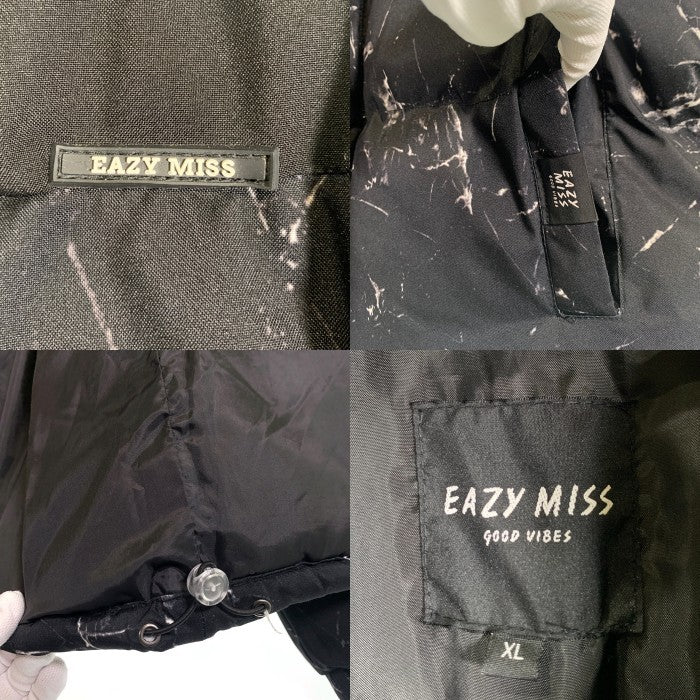 EAZY MISS イージーミス 23AW TWO TONE DOWN JACKET ツートーン ダウンジャケット ブラック Size XL 福生店
