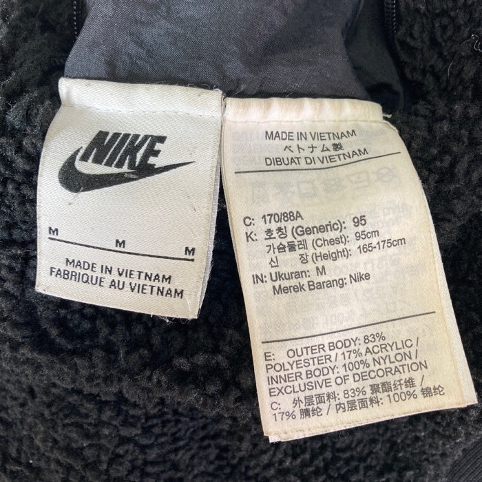 NIKE ナイキ BQ6546-009 ビッグスウォッシュ リバーシブル ボアジャケット ビッグロゴ ブラック sizeM 瑞穂店