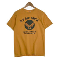 BUZZ RICKSON`S バズリクソンズ U.S. AIR FORCE T-Shirts エアフォース プリント Tシャツ ゴールド Size M 福生店