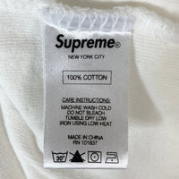 Supreme シュプリーム Terry Pin Stripe S/S Top パイル地 ピンストライプ Tシャツ ホワイト sizeL 瑞穂店