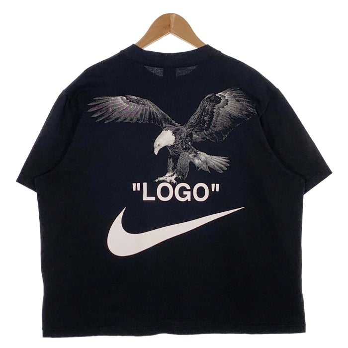 NIKE ナイキ 18SS OFF-WHITE オフホワイト フットボールコレクション プリントTシャツ ブラック AJ2239-010 Size L 福生店