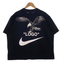 NIKE ナイキ 18SS OFF-WHITE オフホワイト フットボールコレクション プリントTシャツ ブラック AJ2239-010 Size L 福生店