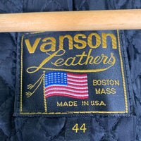 VANSON バンソン C2 レザーダブルライダースジャケット ブラック 現行 Size 44 福生店