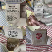 00's STUSSY ステューシー 半袖 ボタンダウンシャツ マルチカラー Size M 福生店