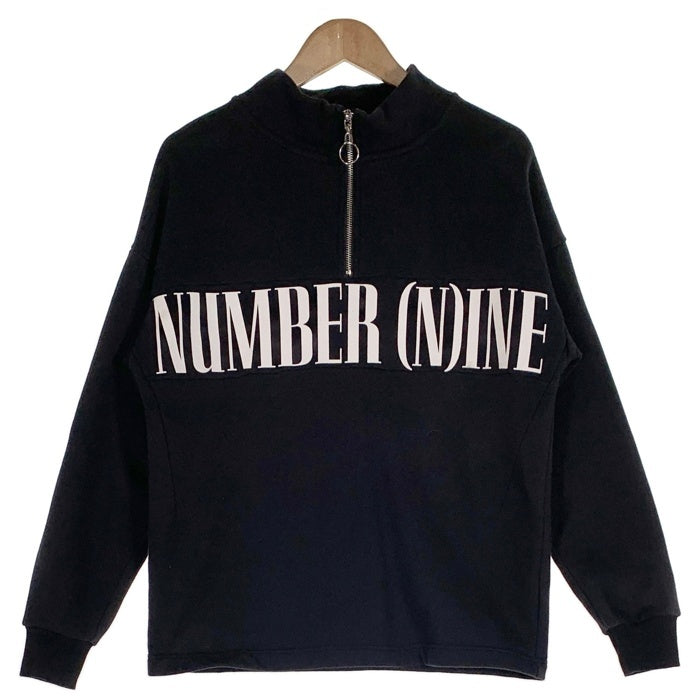 NUMBER(N)INE DENIM ナンバーナインデニム ハーフジップ スウェット ブラック Size S 福生店