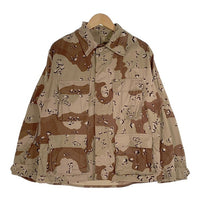 80's U.S.ARMY 米軍 BDU SHIRTS ミリタリーシャツ ジャケット デザートカモ ベージュ ブラウン 86年会計 Size M-XS 福生店