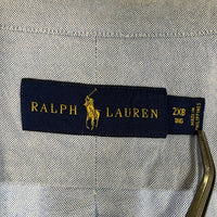 POLO RALPH LAUREN ポロ ラルフローレン オックスフォード 長袖 ボタンダウン シャツ グレー Size 2XB 福生店
