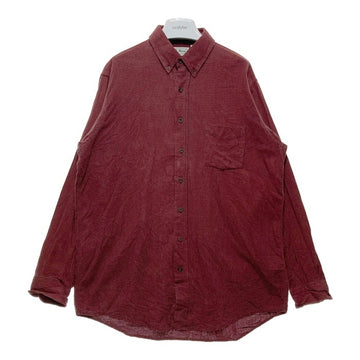L.L.Bean エルエルビーン ボタンダウン ネルシャツ レッドxブラック sizeL 瑞穂店
