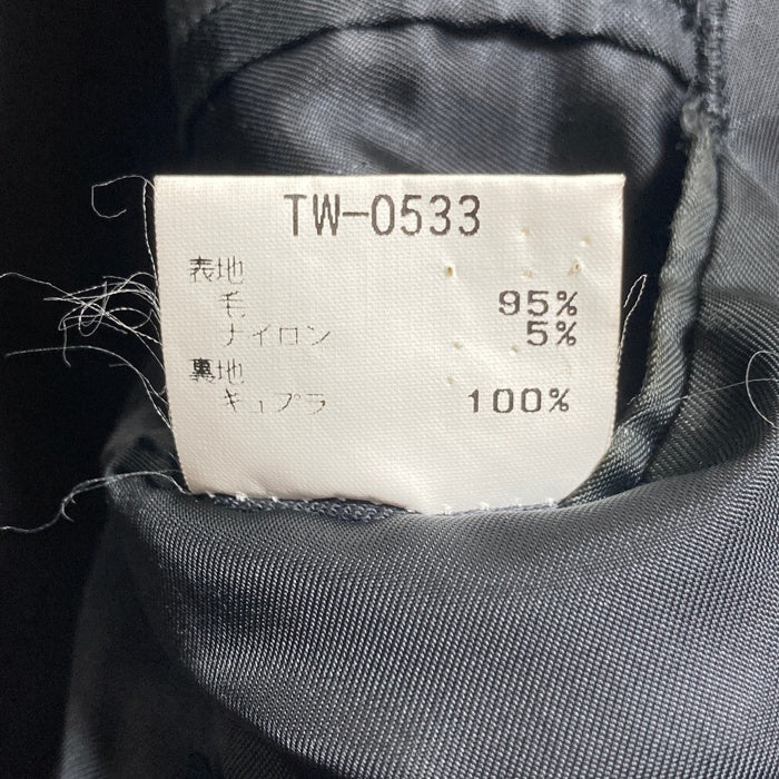 MENS TENORAS メンズティノラス ウール ダブルブレスト ロングコート ジャケット ブラック Size XL 瑞穂店