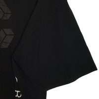 CRONOS クロノス フロント サイドプリント Tシャツ ブラック CR-TS-0087 Size L 福生店