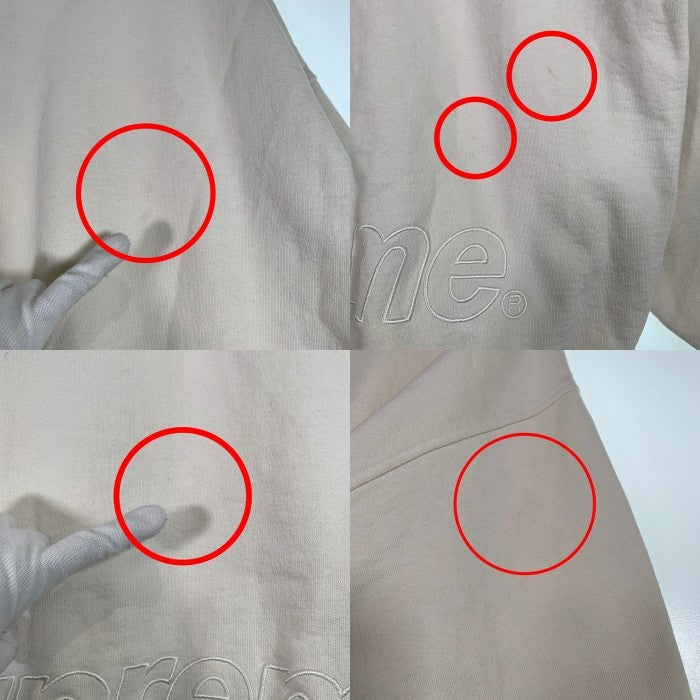 SUPREME シュプリーム 22AW Washed Half Zip Pullover ウォッシュドハーフジッププルオーバー スウェットトレーナー ホワイト Size L 福生店