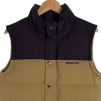 patagonia パタゴニア BIVY DOWN VEST ダウンベスト ベージュ ダークパープル 27585FA13 Size XS 福生店
