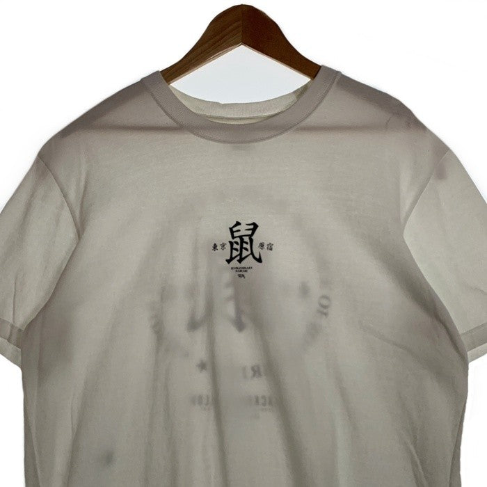 RATS ラッツ 25SS 鼠TEE プリントTシャツ 東京 原宿 コットン キュプラ ホワイト 25RT-0603 Size M 福生店