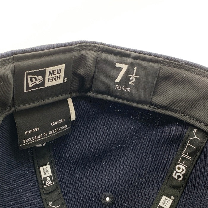 New Era ニューエラ 59FIFTY ニューヨーク・ヤンキース 1999ワールドシリーズワッペン ネイビー Size 7 1/2(59.6cm) 福生店