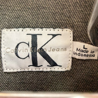 Calvin Klein Jeans カルバンクラインジーンズ ブラックデニム 4つポケット トラッカージャケット Gジャン ブラック sizeL 瑞穂店