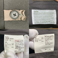 kolor カラー レイヤード 3B テーラードジャケット ブラック グレー ウール ポリエステル 10SCM-T06202 Size 3 福生店