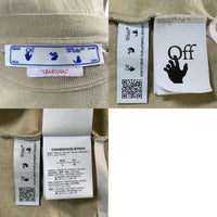 OFF-WHITE オフホワイト CARAVAGGIO ARROW カラヴァッジオ アロー プリント ロングスリーブTシャツ ダークサンド OMAB064S22JER004 Size L 福生店