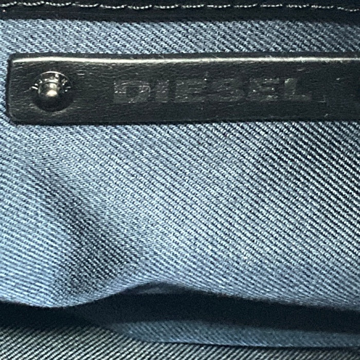 DIESEL ディーゼル 巾着型 レザー 2way ショルダーバッグ ブラック 瑞穂店