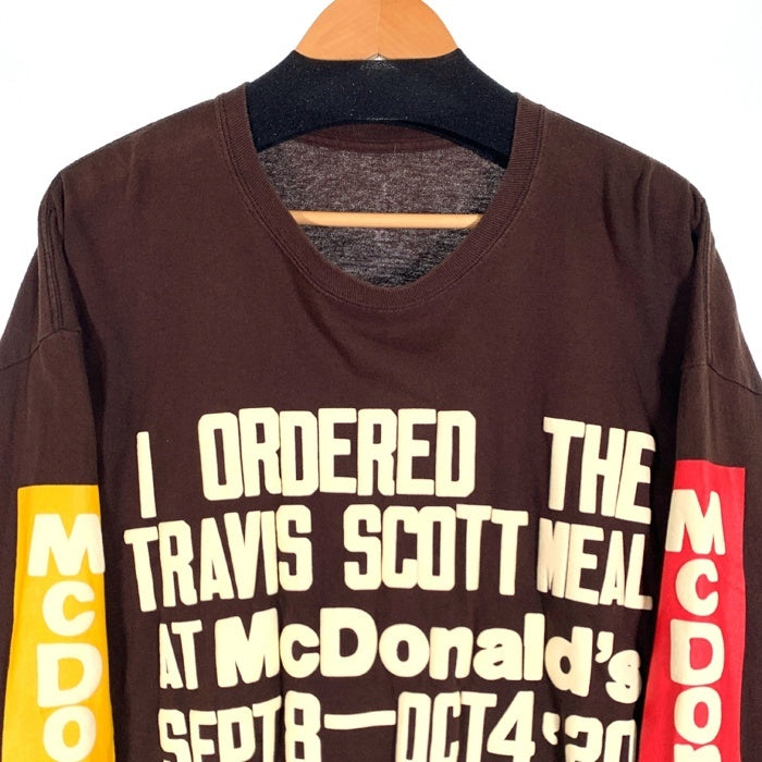 Cactus Jack カクタスジャック 20AW McDonald's マクドナルド Souvenir L/S Tee スーベニアロングスリーブTシャツ ブラウン Size XL 福生店