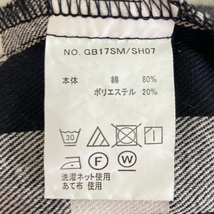 glamb グラム バッファローチェック フランネルシャツ ホワイト GB17SM/SH07 Size 3 瑞穂店