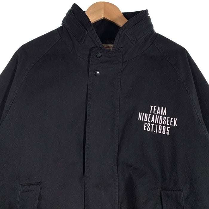 Hide&Seek ハイドアンドシーク Washed Sailing Jacket ウォッシュドセーリングジャケット 中綿 ブラック HJ-120325 Size XL 福生店