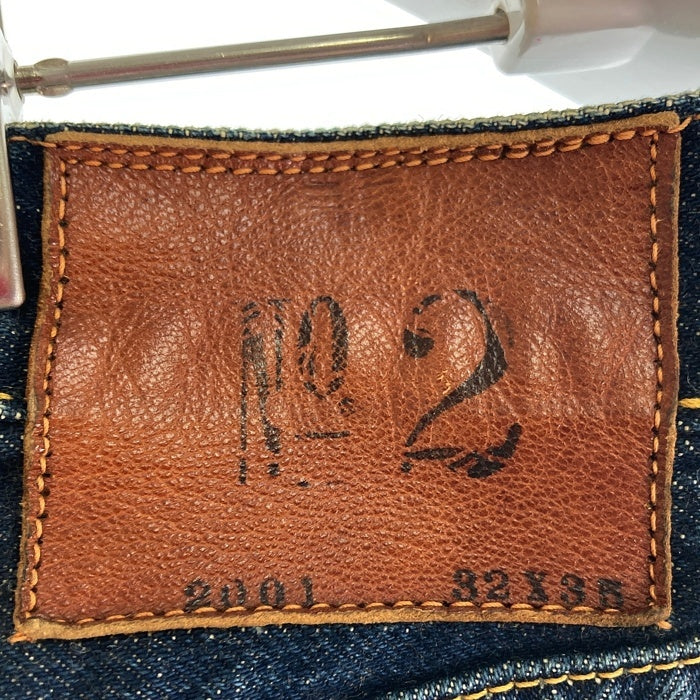 EVISU エヴィス No.2 2001 テーパードデニムパンツ ジーンズ ブルーカモメ インディゴ size32×36 瑞穂店
