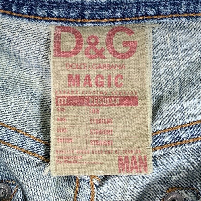 D&G ディーアンドジー ローライズ ストレート デニムパンツ インディゴ Size 30 福生店