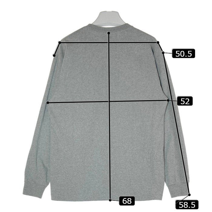 THE NORTH FACE ザノースフェイス NT32345 Nuptse Cotton Tee ロングスリーブヌプシコットンティー ミックスグレー sizeS 瑞穂店