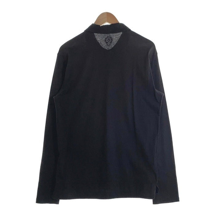 CHROME HEARTS クロムハーツ クロスボールボタン 長袖 ポロシャツ ブラック Size M 福生店