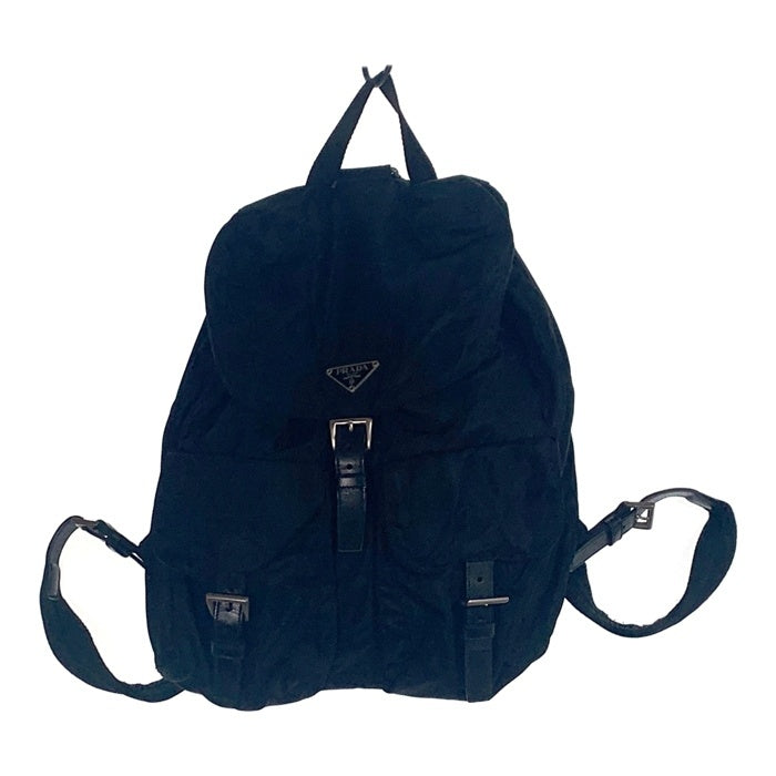 PRADA プラダ B2811 テスート ナイロン バックパック リュック ブラック エナメル 福生店