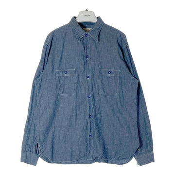 Buzz Rickson's バズリクソンズ BR25995 BLUE CHAMBRAY WORK SHIRT シャンブレー ワーク シャツ インディゴ size18-18・1/2 瑞穂店