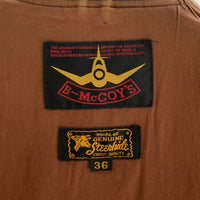 B-McCOY's ビーマッコイ レザージャケット ブラウン size36 瑞穂店