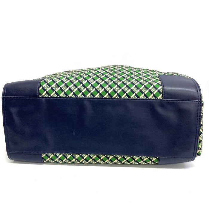 TORY BURCH トリーバーチ エラ 総柄 トートバッグ グリーン 瑞穂店