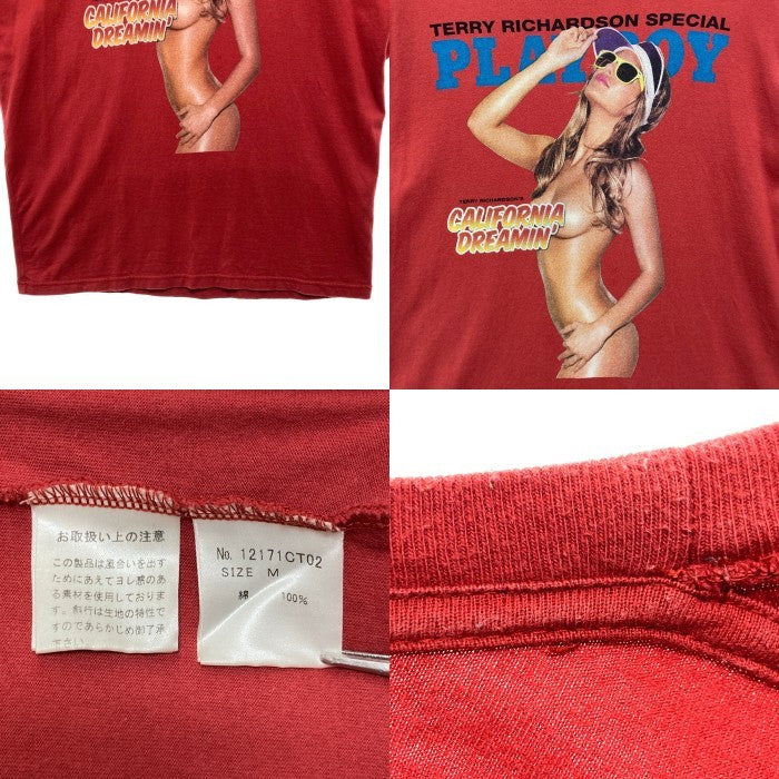HYSTERIC GLAMOUR ヒステリックグラマー PLAY BOY プレイボーイ プリントTシャツ レッド 12171CT02 Size M 瑞穂店
