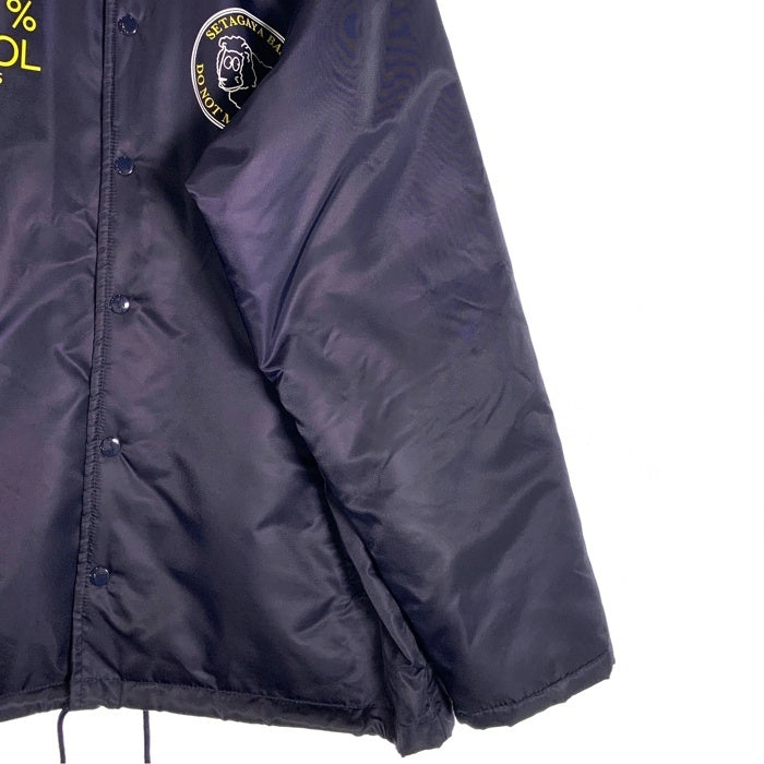 SETAGAYA BASE 世田谷ベース ナイロン コーチジャケット ネイビー プリント Size L 福生店