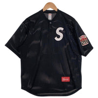 SUPREME シュプリーム Shop S Logo Baseball Henley ショップ Sロゴ 半袖 ベースボール シャツ ブラック Size S 福生店