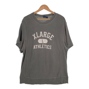 XLARGE エクストララージ 半袖スウェットクルーネック チャコールグレー 0121207 薄手 Size L 福生店