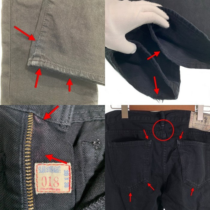 POLO RALPH LAUREN ポロラルフローレン スリムストレート ブラックデニムパンツ ジーンズ Size 30×30 福生店