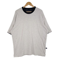 Nautica ノーティカ ダブルフェイス Tシャツ グレー ネイビー TOO BIG Size XXL 相当 福生店