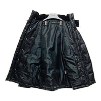 Liugoo Leathers リューグーレザーズ ラムレザー ロングダウンコート ジャケット ファー ブラック Size L 瑞穂店