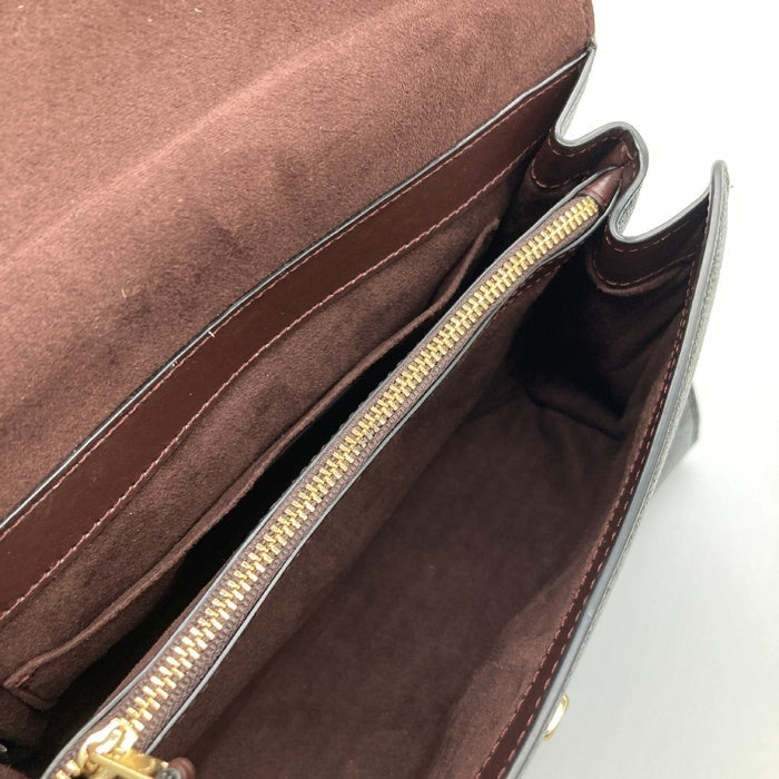 COACH コーチ F76618 2way レザー ショルダーバッグ ハンドバッグ ブラック 瑞穂店