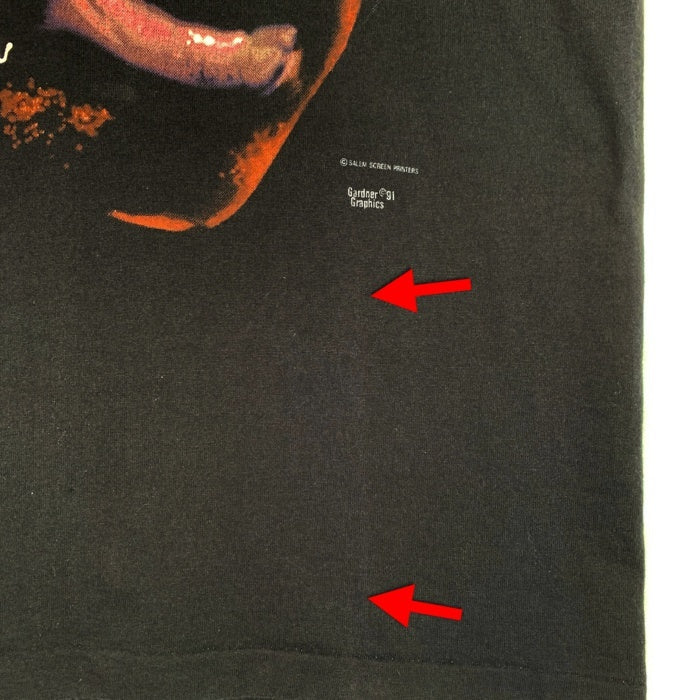 90's NBA ロサンゼルス・レイカーズ マジックジョンソン フェイスプリント Tシャツ ブラック SALEM Size M-L 相当 福生店