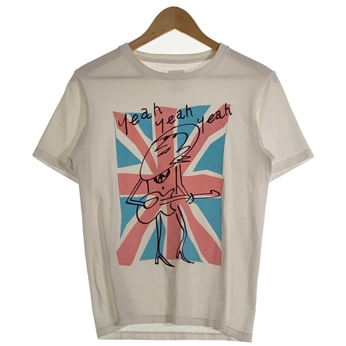 NUMBER(N)INE ナンバーナイン ユニオンジャック プリントTシャツ ビートルズ ホワイト レッド Size 2 福生店